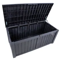 SÄILITUSKAST PRAIA 143X67,5X60,5CM/450L, MUST PLASTIK