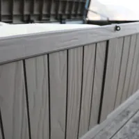 SÄILITUSKAST PRAIA 143X67,5X60,5CM/450L, MUST PLASTIK