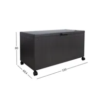 SÄILITUSKAST MIRADOR 130X60,4XH80CM, TUMEHALL