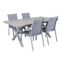 AIAMÖÖBLIKOMPLEKT CORINNA LAUD JA 4 TOOLI