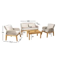 AIAMÖÖBLIKOMPLEKT FLORIDA LAUD, DIIVAN JA 2 TUGITOOLI