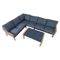 AIAMÖÖBLIKOMPLEKT TOMSON LAUD JA NURGADIIVAN, TIIK/HALL