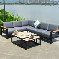 AIAMÖÖBLIKOMPLEKT FELINO NURGADIIVAN JA 2 LAUDA, MUST