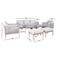 AIAMÖÖBLIKOMPLEKT MEDINA 7-OSALINE, BEEŽ