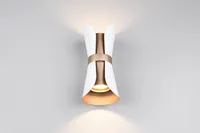 SEINALAMP TRIO COAT 2XGU10 IP20 MATT VALGE/KOHVI PRUUN