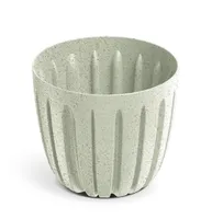 LILLEPOTT PROSPERPLAST WARIO ECO WOOD Ø13,8CM VALGE