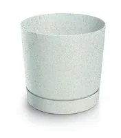 LILLEPOTT PROSPERPLAST TUBO ECO WOOD Ø12,8CM VALGE