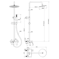 ÜLADUŠI KOMPLEKT INVENA ALONIA TREND LÄIKIV MUST
