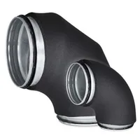 PÕLV EUROPLAST EELISOLEERITUD METALLIST 90°- Ø125MM