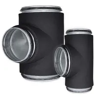 T-HARU EUROPLAST EELISOLEERITUD METALLIST Ø100-Ø100MM TIHENDIGA