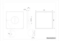 PLAFOON LED TRIO ROTONDA 20W MATT VALGE