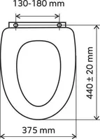 PRILL-LAUD FERRO MDF, VAIKSELT SULGUV VALGE