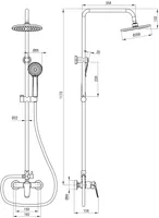 ÜLADUŠI KOMPLEKT DEANTE BORO SEGISTIGA KROOM