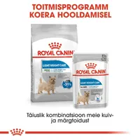 KUIVTOIT ROYAL CANIN LIGHT WEIGHT VÄIKEST KASVU KOERTELE 3KG