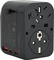 REISIADAPTER ELECTRALINE EUROOPA/MAAILM +2USB-C+1USB-A PD20W