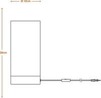 LAUALAMP LEDVANCE DECOR FELT WEAVING TUBE E14 TUMEHALL