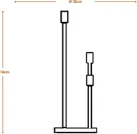 PÕRANDALAMP LEDVANCE DECOR STICK 3XE27 TUMEHALL