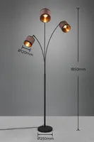 PÕRANDALAMP TRIO DAVOS 3XE14 MATT MUST/HALL