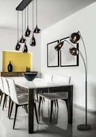 PÕRANDALAMP TRIO LUMINA 3XE14 MATT MUST