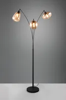 PÕRANDALAMP TRIO LUMINA 3XE14 MATT MUST/AMBER