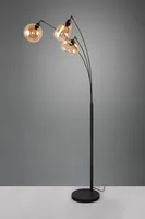 PÕRANDALAMP TRIO LUMINA 3XE14 MATT MUST/AMBER