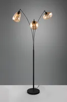 PÕRANDALAMP TRIO LUMINA 3XE14 MATT MUST/AMBER