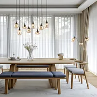 PÕRANDALAMP TRIO LUMINA 3XE14 MATT MUST/AMBER