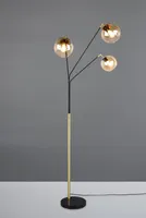 PÕRANDALAMP TRIO PAXTON  3XE27 MATT MUST/KULDNE