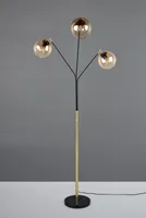 PÕRANDALAMP TRIO PAXTON  3XE27 MATT MUST/KULDNE