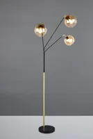 PÕRANDALAMP TRIO PAXTON  3XE27 MATT MUST/KULDNE