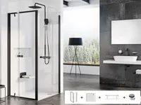 DUŠIKOMPLEKT RAVAK 90X190CM 5IN1 PDOP1 + PPS, SET19 MUST