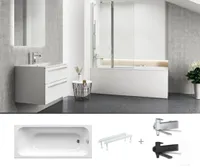 VANN RAVAK CHROME 160X70CM SETV4 SEGISTIGA, MUST