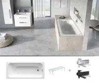 VANN RAVAK CHROME SLIM 180X80CM SETV15 SEGISTIGA, KROOM