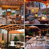 VALGUSKETT SOLAR PARTY 4,5M LED MUST USB