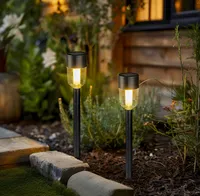 AIAVALGUSTI SOLAR LED 34,8CM 2V 40MAH MUST