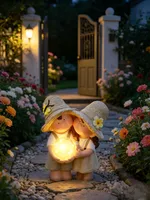 AIAVALGUSTI SOLAR POISS JA TÜDRUK LED 1,2V 40MAH 38CM