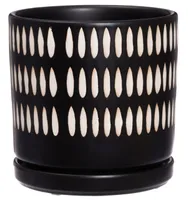 LILLEPOTT 4LIVING ALUSEGA PISA 15CM, MUST