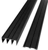 LÜKANDUKSE SIINIDE KOMPLEKT FLEXISLIDE 2,45M ALUMIINIUM MUST 8TK