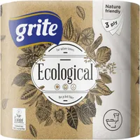 TUALETTPABER GRITE ECOLOGICAL 3-KIHILINE 4 RULLI