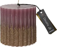 SILINDERKÜÜNAL 10X10CM ROOSA