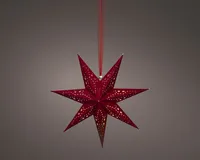 JÕULUVALGUSTUS TÄHT 6LED 38X18,5CM PUNANE