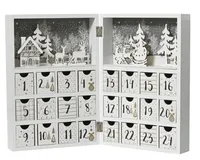 ADVENDIKALENDER 21X9,2X30CM VALGE