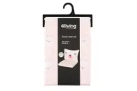 VOODIPESUKOMPLEKT 4LIVING 150X210CM + 50X60CM ROOSA