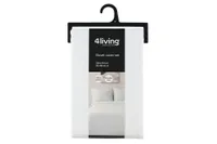 VOODIPESUKOMPLEKT 4LIVING ELLA 220X210CM + 2X50X60CM VALGE