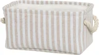 HOIUKAST 4LIVING TEKSTIILIST TRIIBULINE 28X18X14CM, KREEM/VALGE