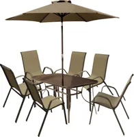 AIAMÖÖBEL 8-OSALINE, TAUPE/METALL