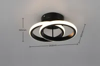 LAELAMP RL NOW KASIA LED ÜMARGUNE 800LM 3000K MUST
