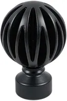 KARDINAPUU OTSIK DEKORIKA MATERA Ø19MM MUST 2TK PAKIS