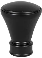 KARDINAPUU OTSIK DEKORIKA TORINO Ø19MM MUST 2TK PAKIS