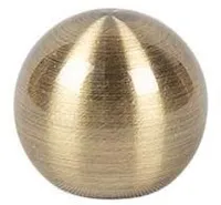 KARDINAPUU OTSIK DEKORIKA KULA LÄIKIV ANTIIK Ø19MM KULDNE 2TK PAKIS
